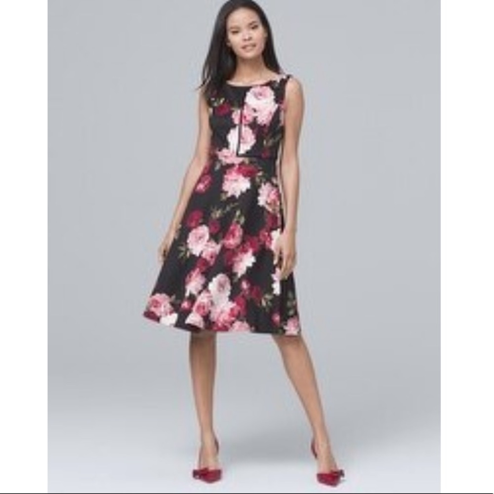 🌹WHBM Floral Fit and Flare Dress🌹